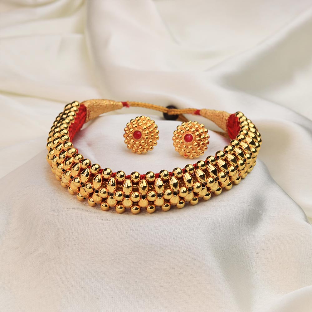 Kolhapuri Bridal Temple Choker Set