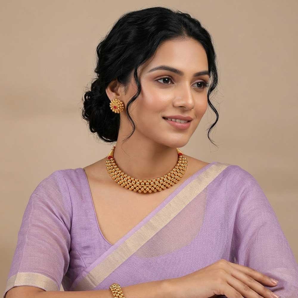 Bridal temple choker set