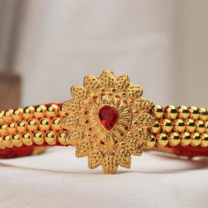 Kolhapuri Floral Pendant Choker Set