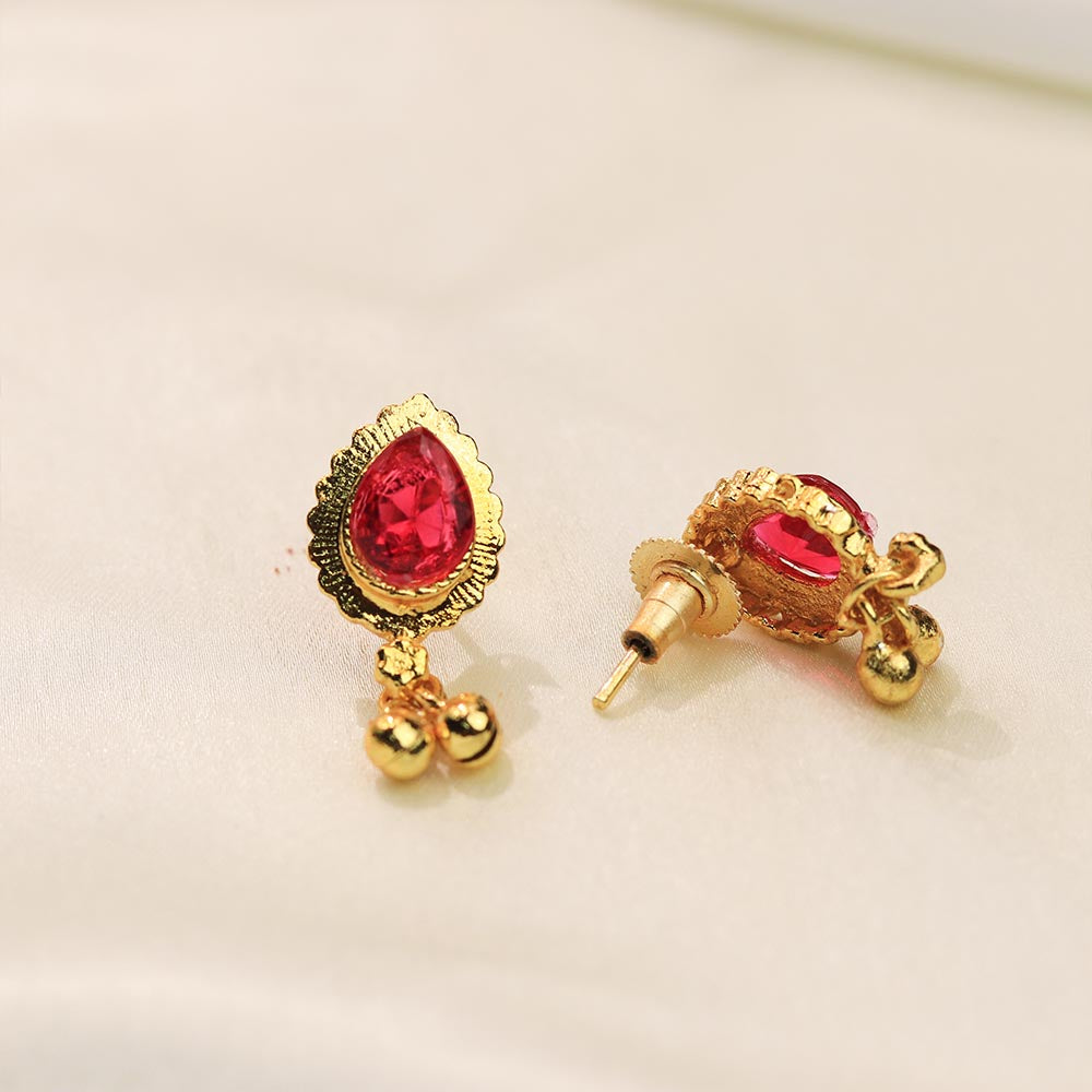 Kolhapuri Teardrop Pendant Choker Set