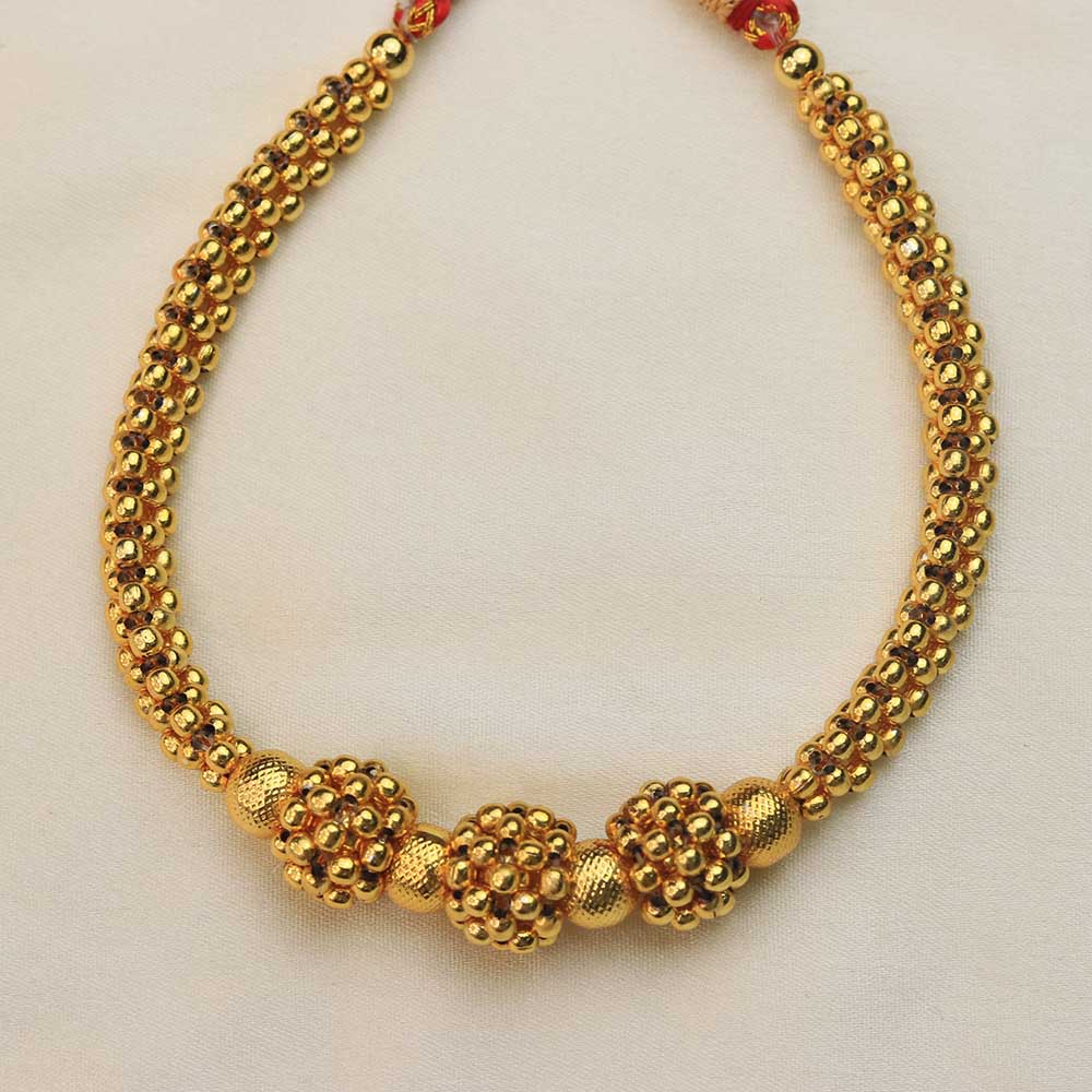 Kolhapuri Multi Bead Cluster Necklace