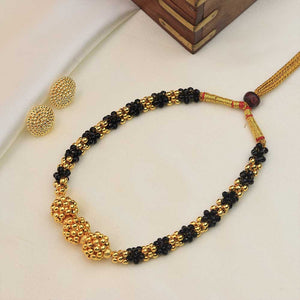 Black gold necklace