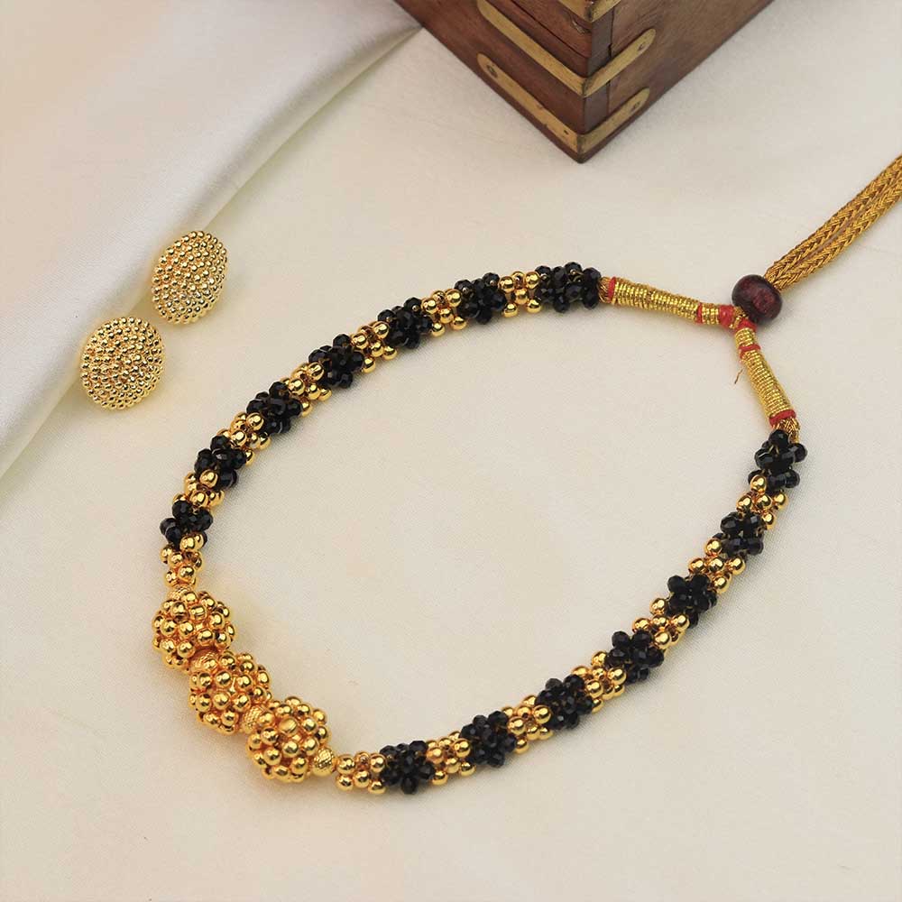 Black gold necklace