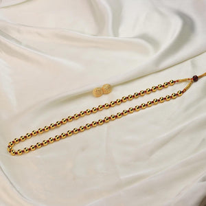 Kolhapuri Simple Gold Bead Chain