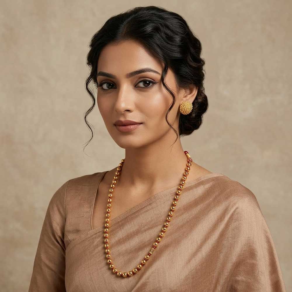 Simple gold bead chain