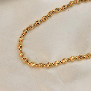 Kolhapuri Textured Gold Bead Chain