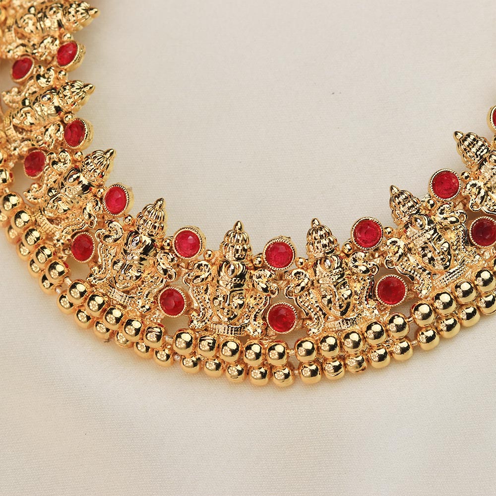 Lakshmi Motif Bridal Choker