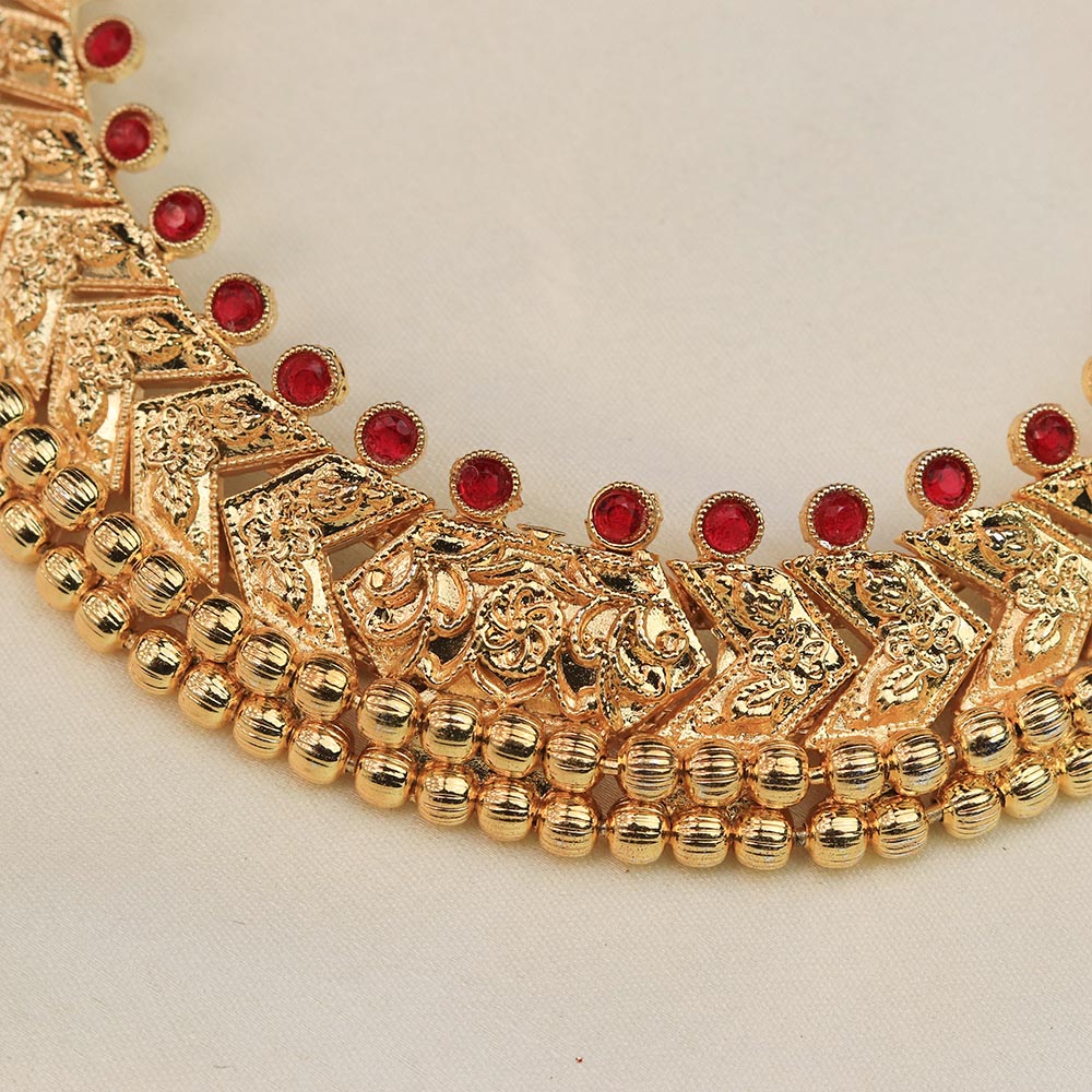 Classic Kolhapuri Engraved Choker