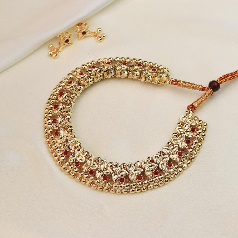 Floral Heritage Gold Choker