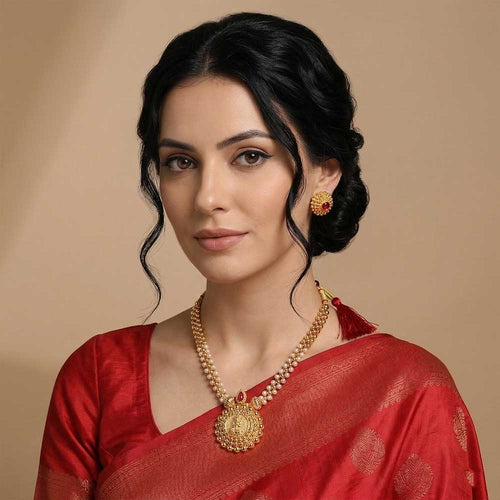 gold beaded mangalsutra