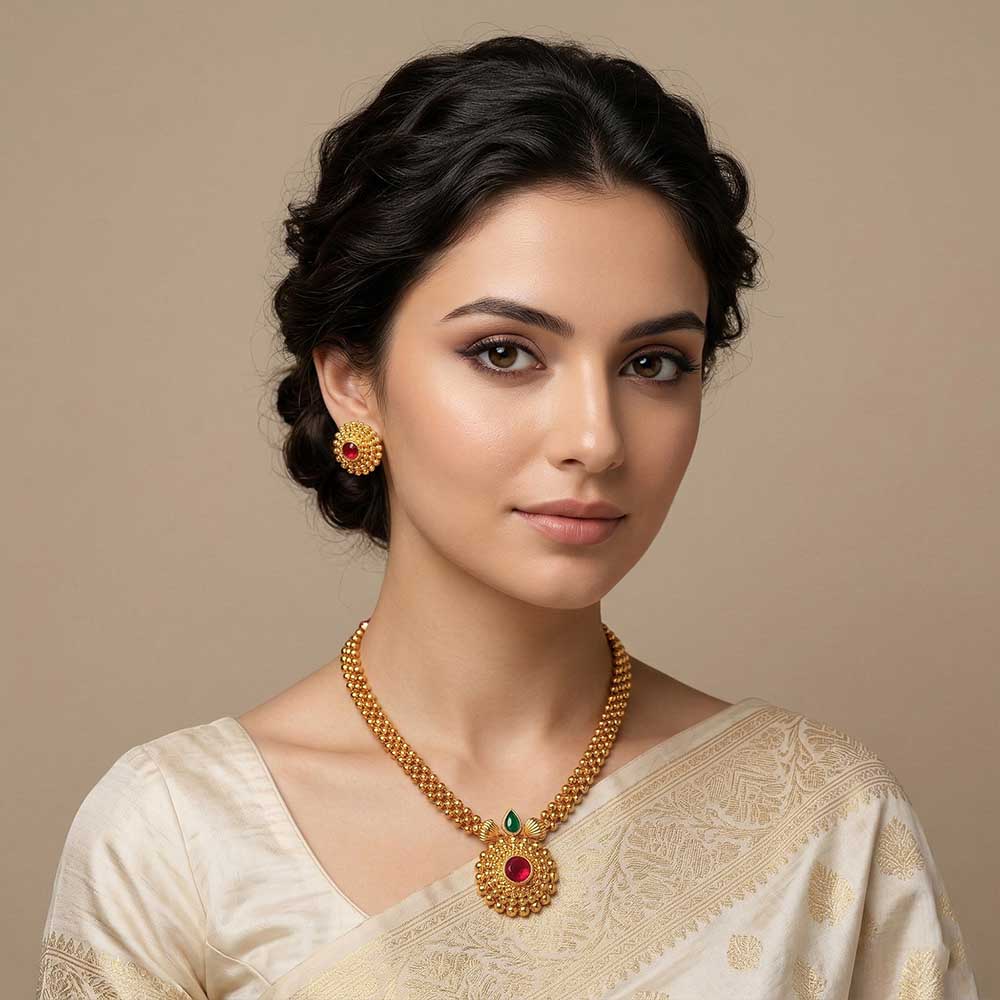 pearl gold mangalsutra