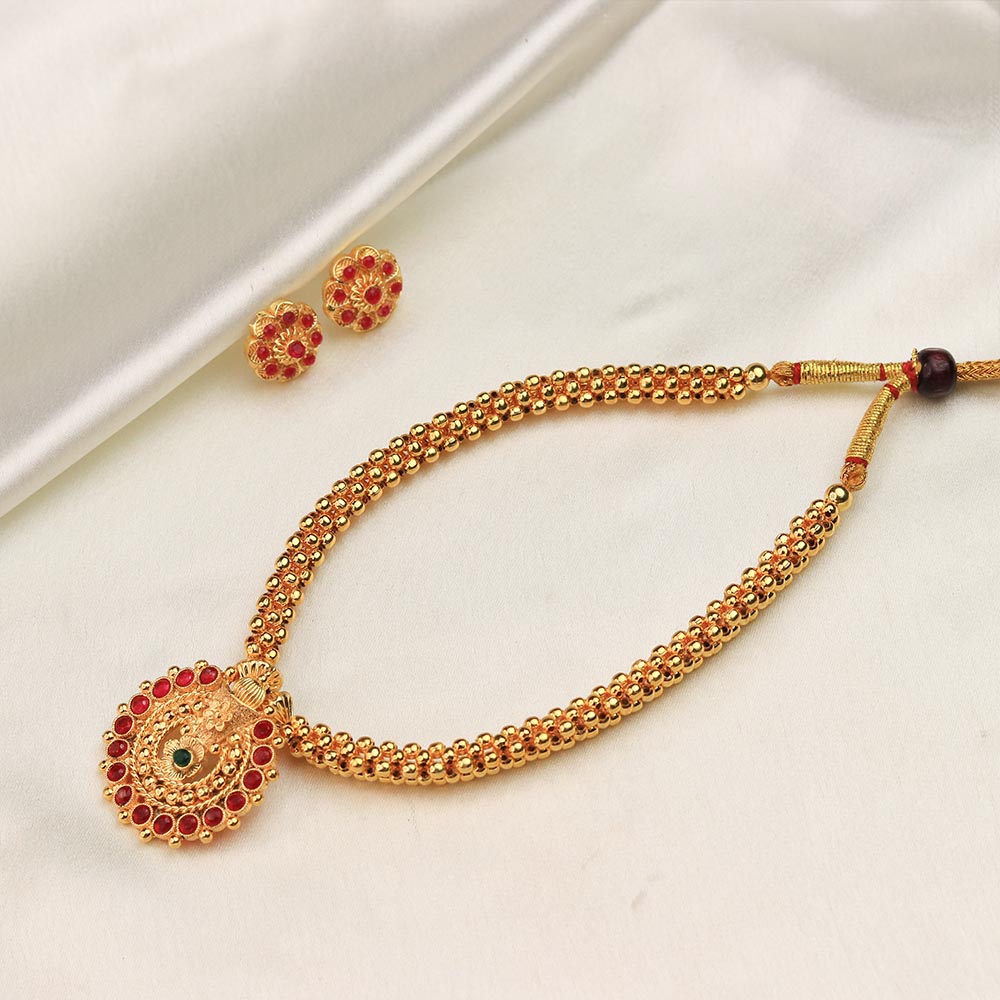 Circular Heritage Pendant Mangalsutra