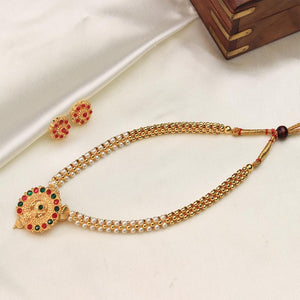 minimal gold mangalsutra