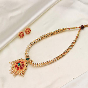 Floral Stone Temple Mangalsutra