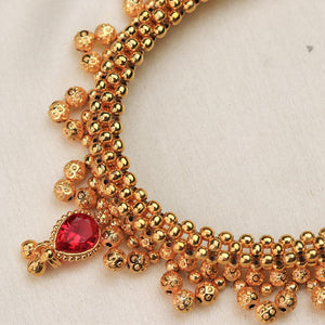 lakshmi coin choker gold
