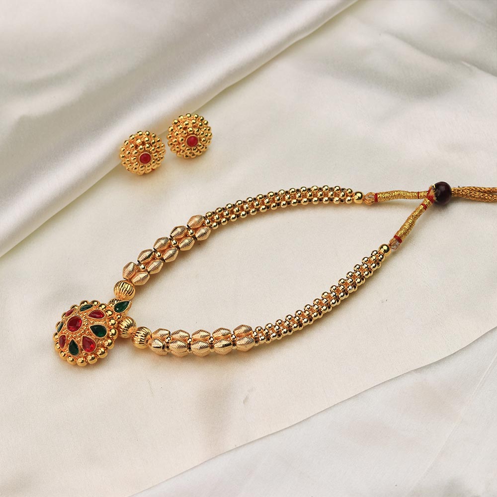 Antique Pendant Temple Necklace