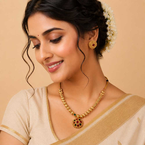 Antique Pendant Temple Necklace