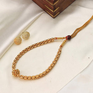 twisted rope gold necklace