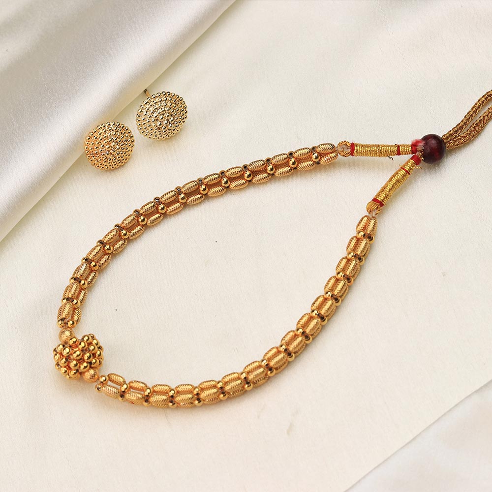 Twisted Rope Gold Necklace