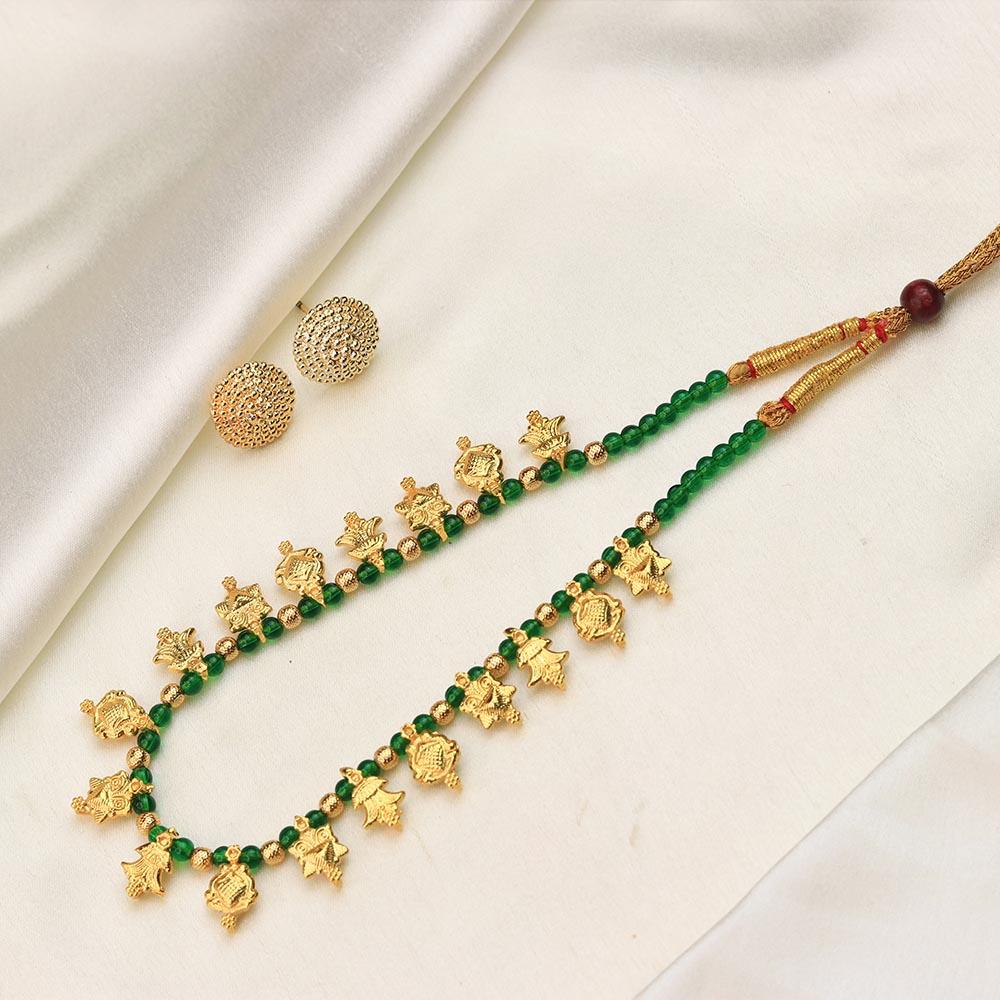 Black & Gold Dual Tone Necklace