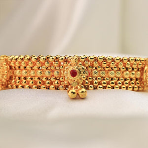 gold bead choker necklace