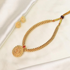 Minimal Gold Bead Necklace