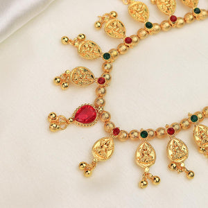 temple pendant necklace gold