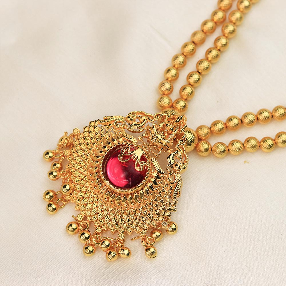 antique gold pendant necklace