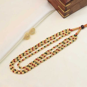 gold ball bead necklace