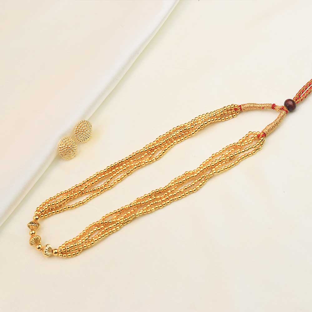 Gold Designer Pendant Necklace
