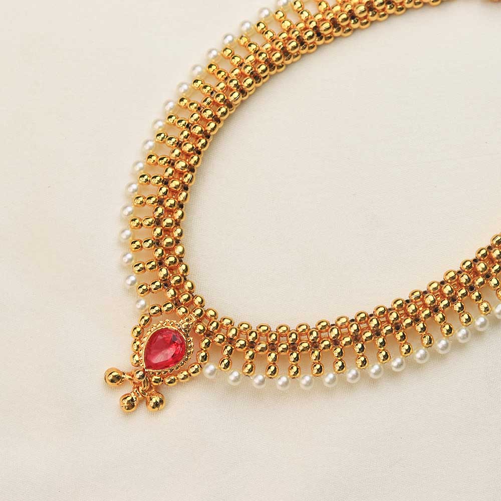 traditional black bead necklace