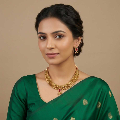 Classic Kolhapuri Bead Choker