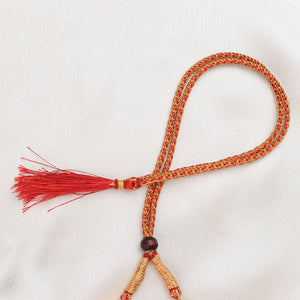 Rust Thread Kolhapuri Necklace