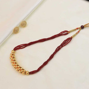 Ruby Bead Classic Necklace