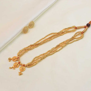 Layered Floral Beaded Choker