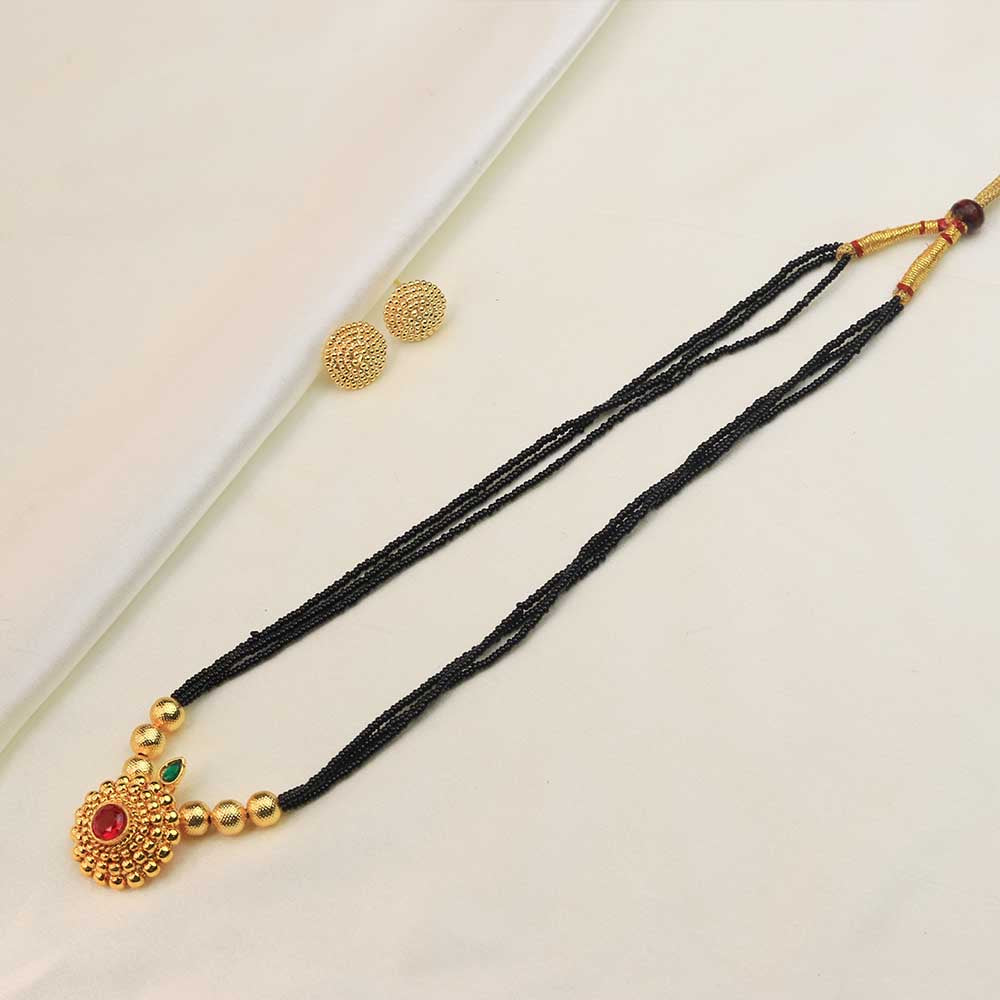Textured Mini Bead Necklace