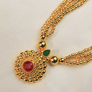 Peacock design gold choker