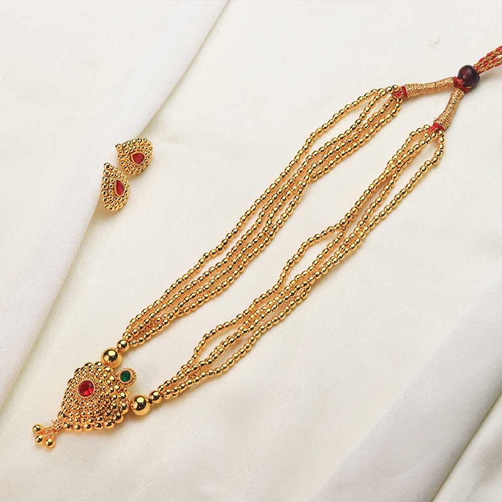 Crescent Temple Necklace