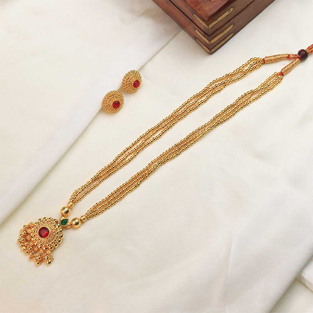 Wide gold collar necklace