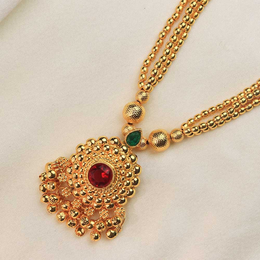 Wide gold collar necklace
