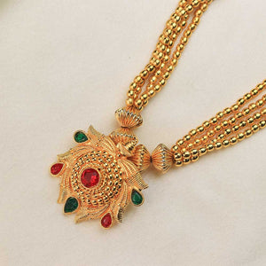 Peacock bridal necklace