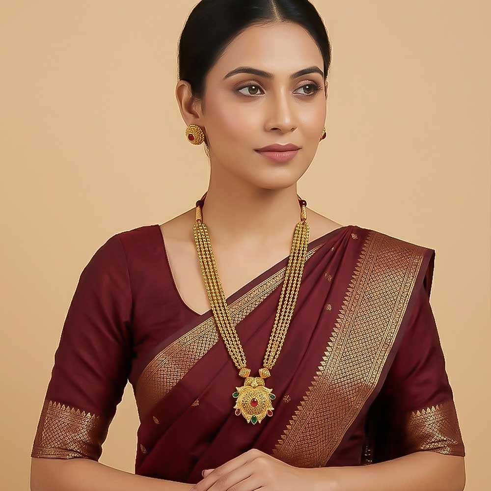 Peacock Grand Bridal Necklace