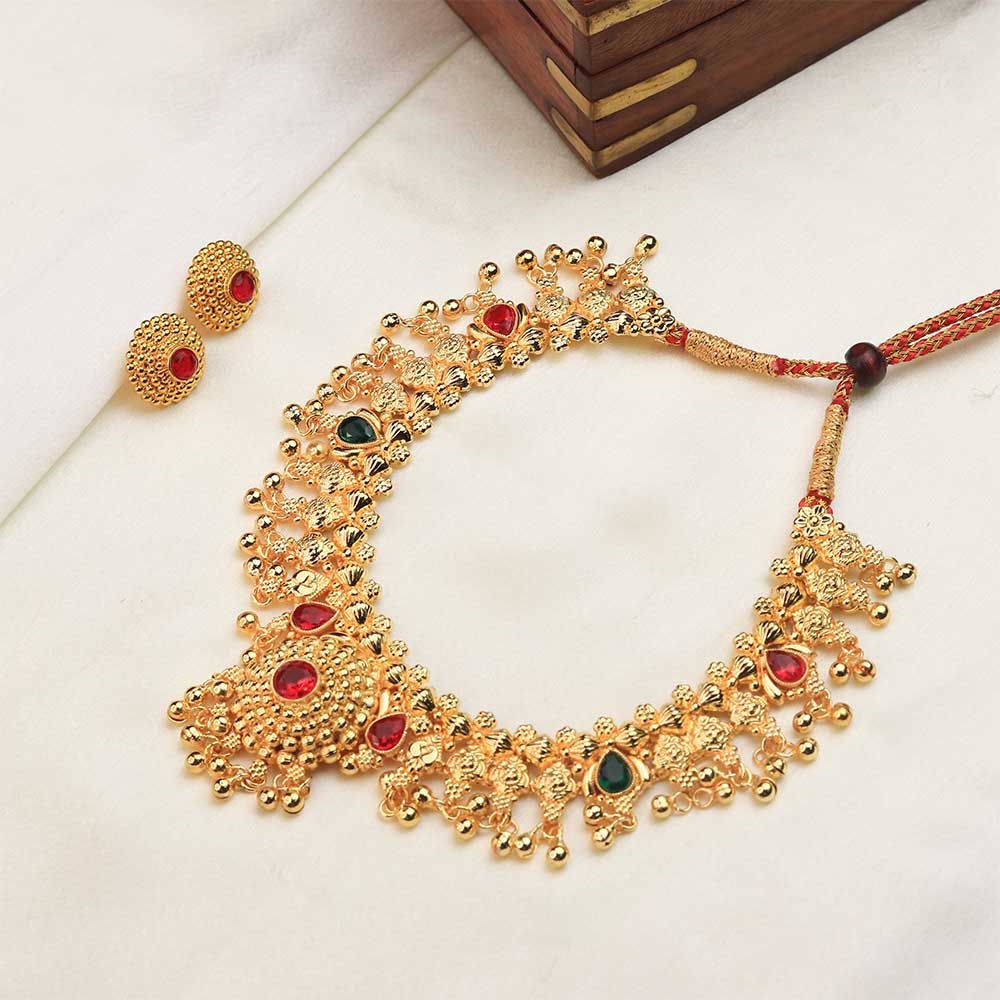 Temple choker necklace