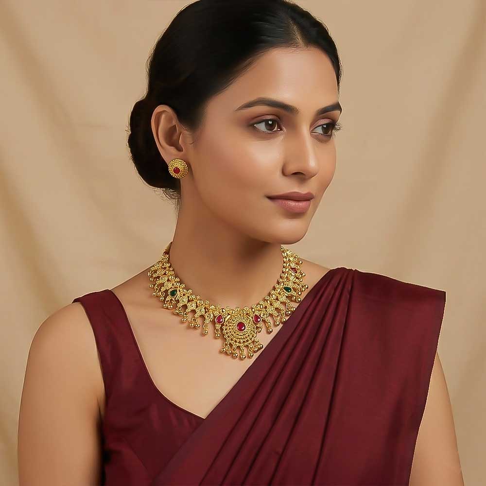 Grand Temple Choker Necklace