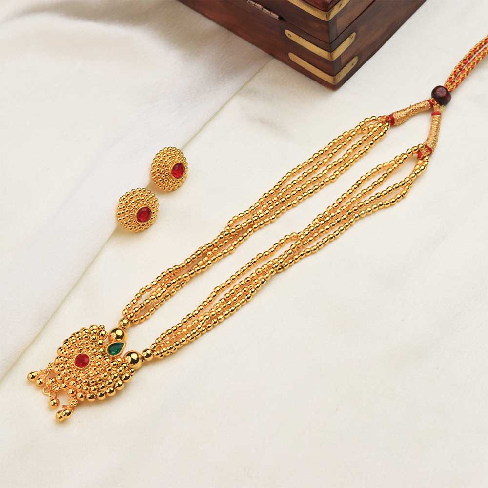 Gold layered mangalsutra