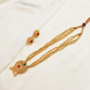 Layered Gold Bead Mangalsutra