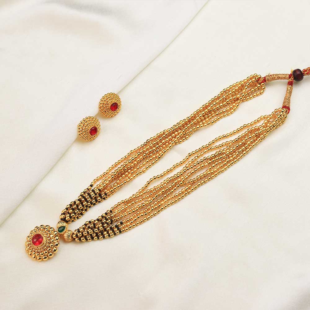 Dual Tone Bead Mangalsutra