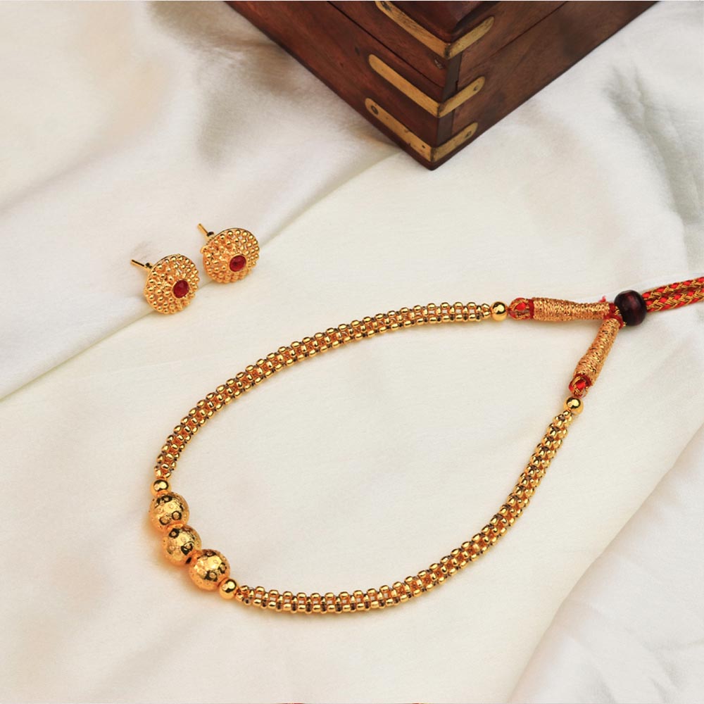  Temple motif necklace design 