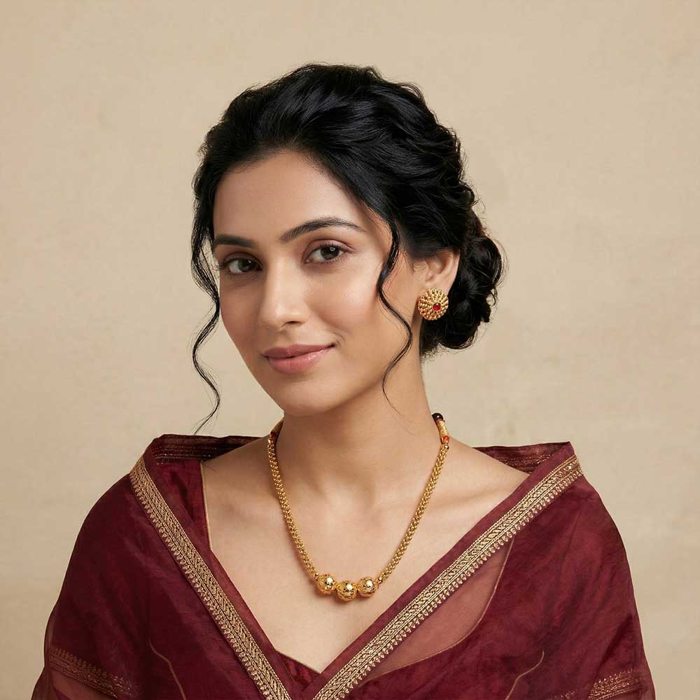 Temple motif necklace design 