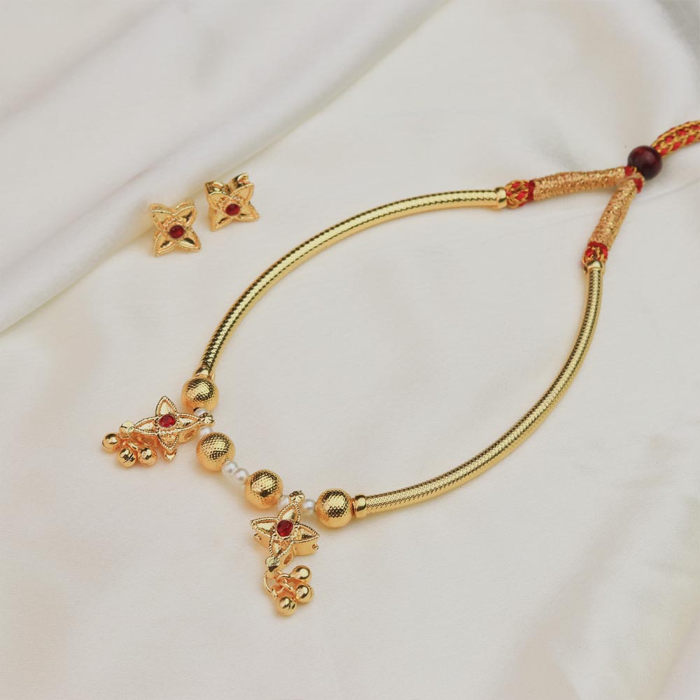 Floral Drop Necklace
